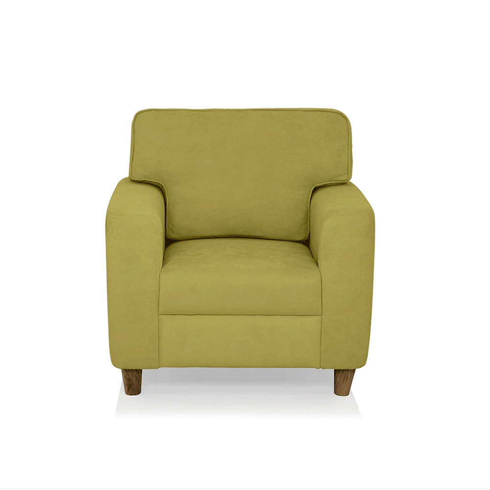 63661 DUROFLEX SOFA UTOPIA GREEN FABRIC 1 SEATER 