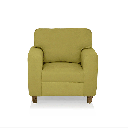 63661 DUROFLEX SOFA UTOPIA GREEN FABRIC 1 SEATER 