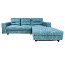 63707 SOFA 3 SEATER L SHAPE - TURQUOISE GREEN