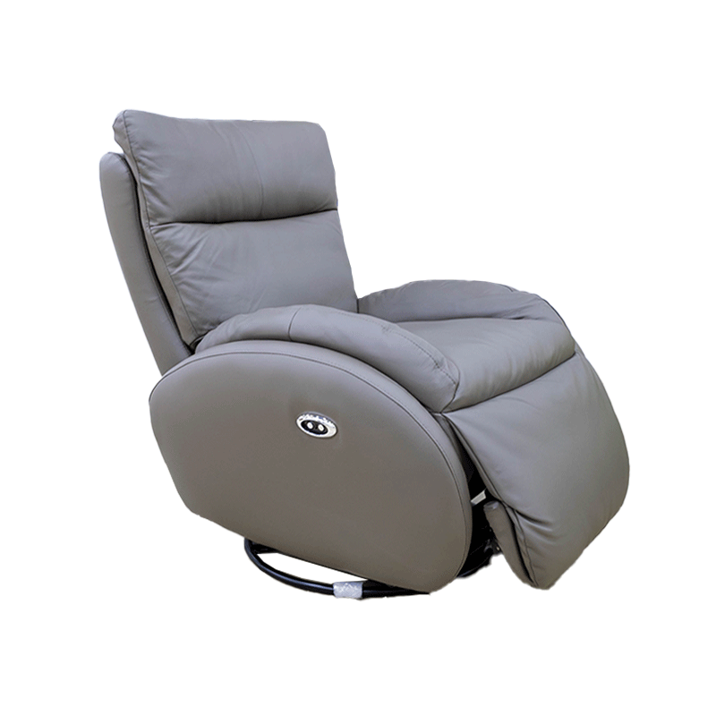 68218 COW LEATHER/PVC, ELECTRIC RECLINER & ROCKING CHAIR #182 BROWN 1E