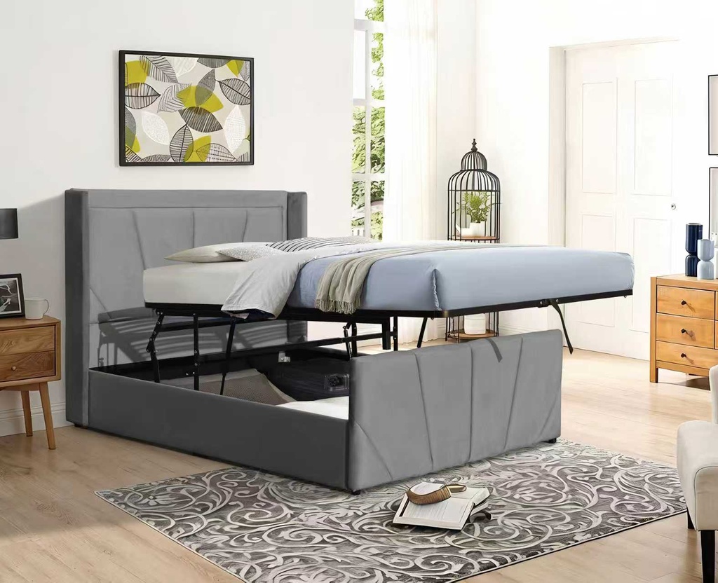 63750 STORAGE BED 4FT SFG211 - HLR18 - 122X191CM