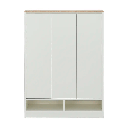 66561 PEZZO/N SHOE CABINET 3 DR.88 WT/LO15 PB WITH MELAMINE & FOIL 