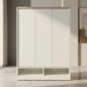 66561 PEZZO/N SHOE CABINET 3 DR.88 WT/LO15 PB WITH MELAMINE & FOIL 