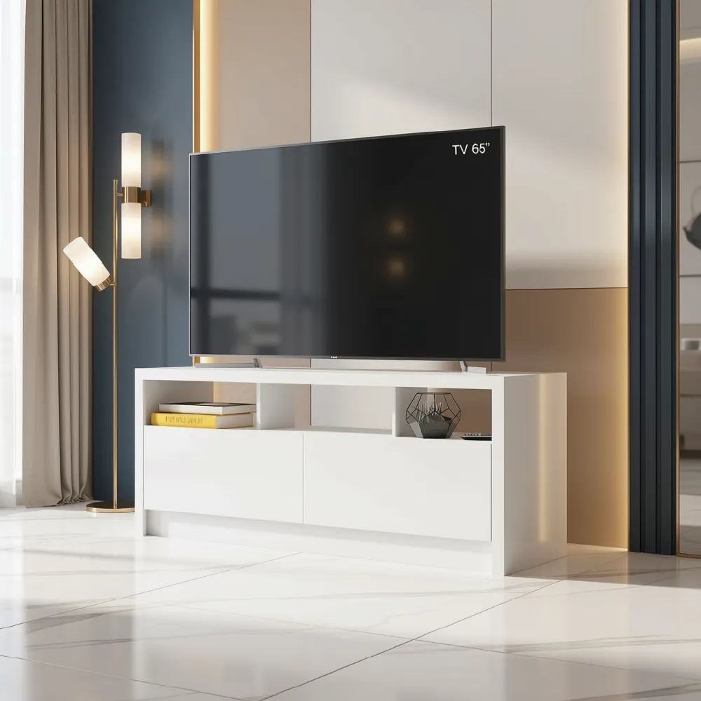 [51544] 51544 MIDST TV CABINET 150 CM. WT PB WITH MELAMINE FINISHED 