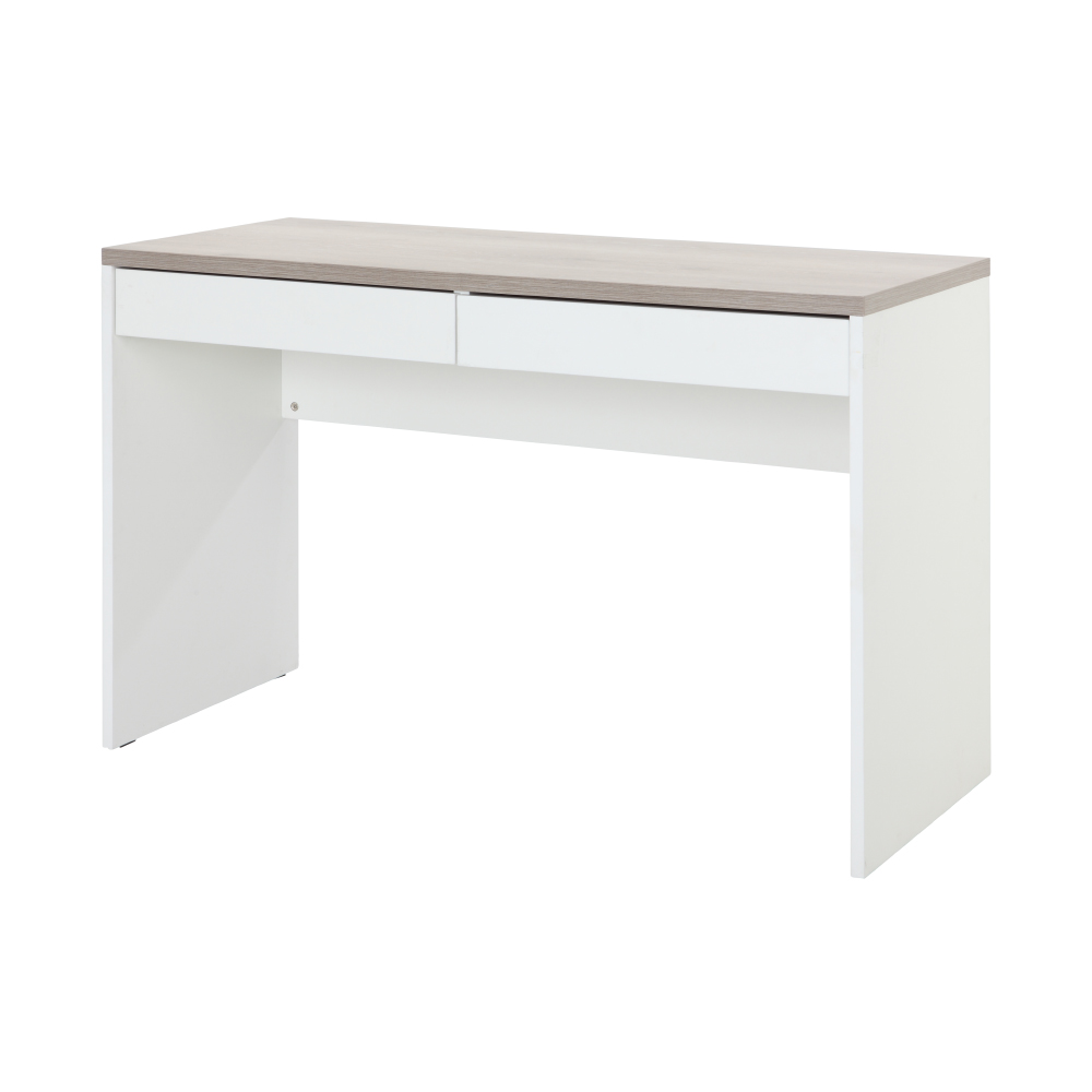 41434 H-VINCE WORKING TABLE 120 CM. WT/NT WOOD WITH MELAMINE 