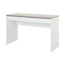 41434 H-VINCE WORKING TABLE 120 CM. WT/NT WOOD WITH MELAMINE 