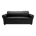 40919 H-JAMES PVC 2.5/S SOFA BK PVC UPHOLSTERY. PLASTIC LEG 