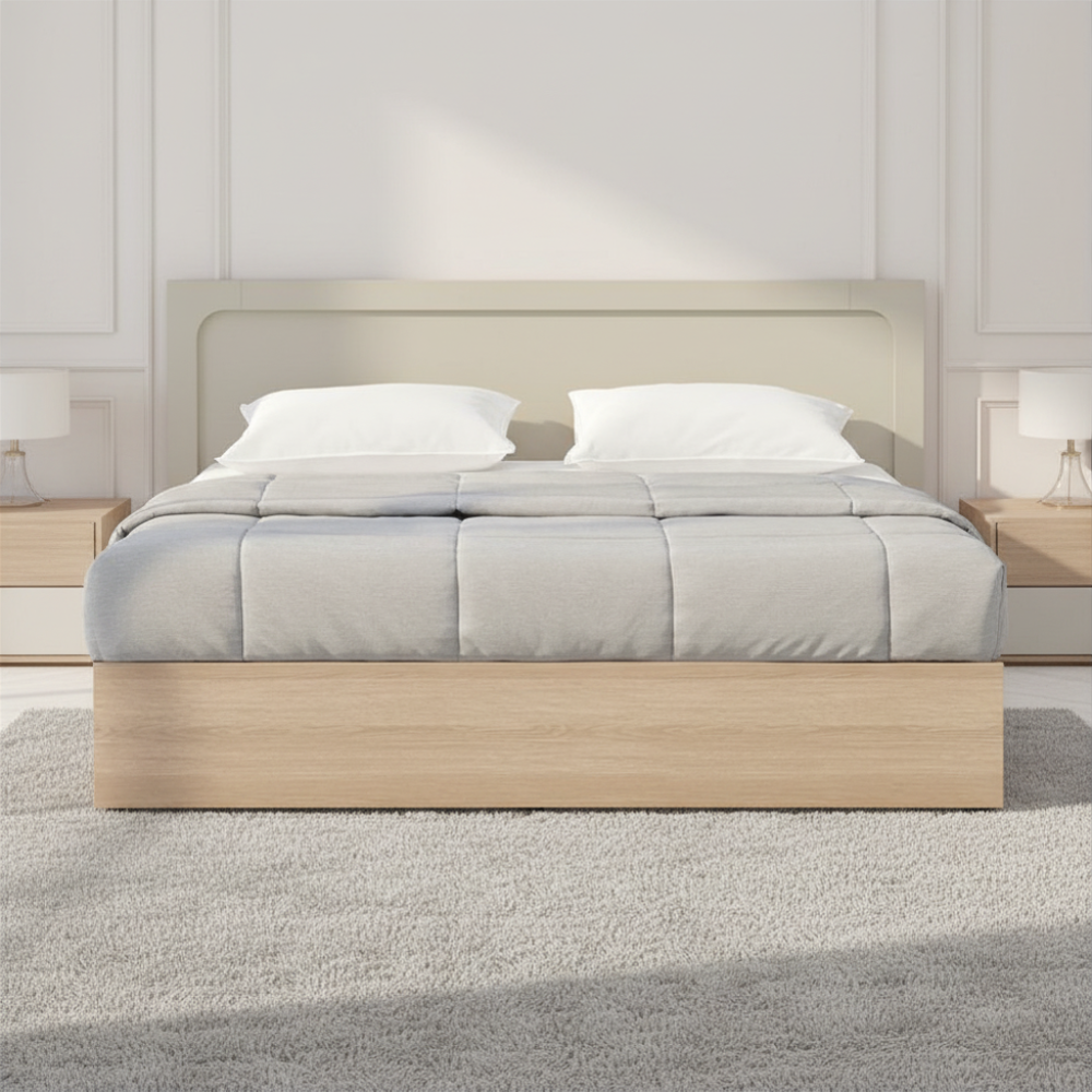 66566 MELBOURNE BED 5 FT. SS/LO15 PB WITH FOIL FINISHED 