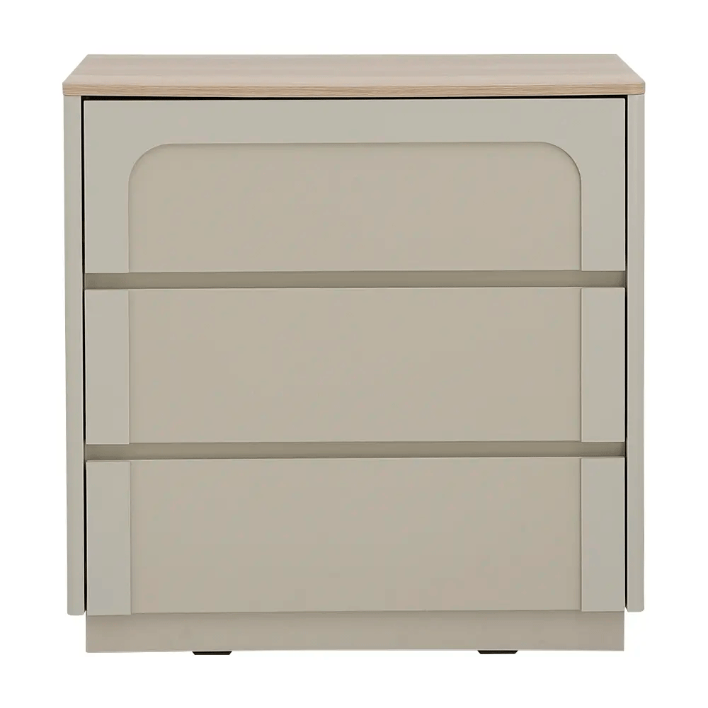 66569 MELBOURNE CHEST OF 3DRAWERS SS/LO15 PB WITH FOIL FINISHED 