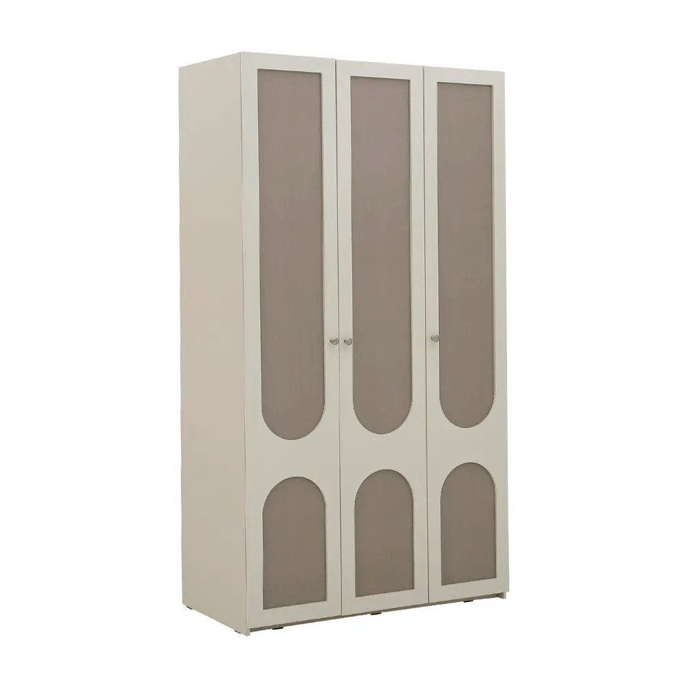 66572 FLORENCE 3 DR WARDROBE IV/FBW PB WITH FOIL FINISHED 