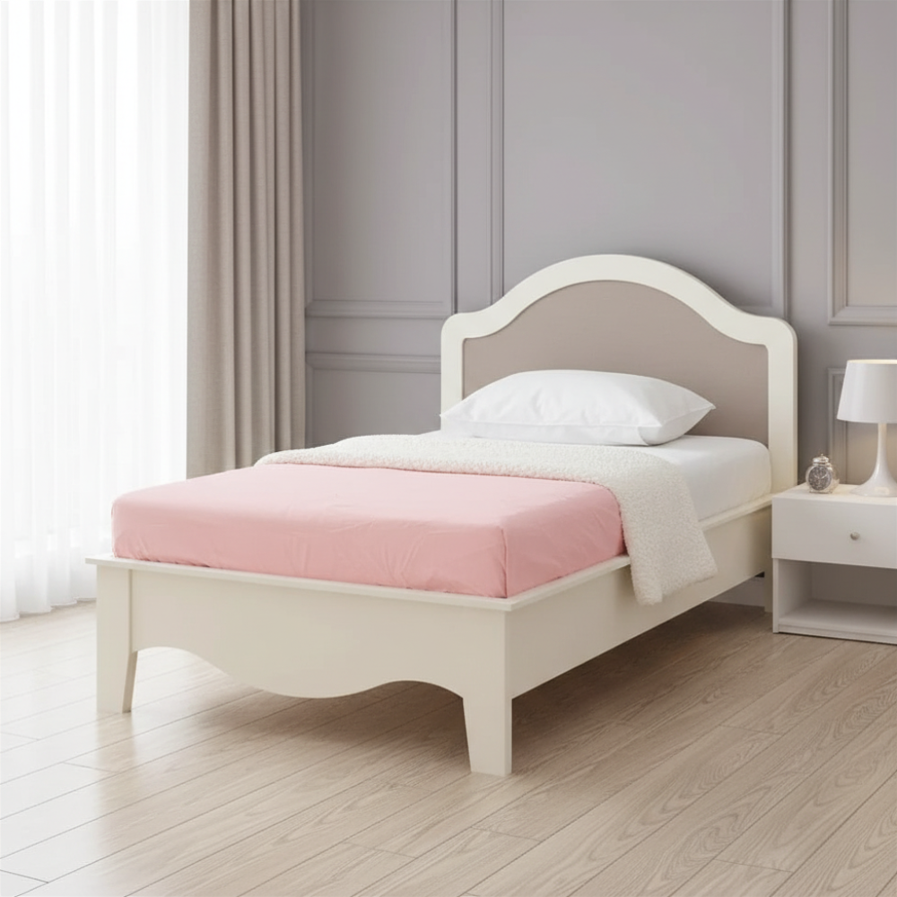[66576] 66576 FLORENCE BED 3.5 FT. IV/FBW PB WITH FOIL FINISHED 