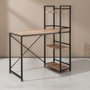 66579 CONNER/P MULTI WORKING TABLE120CM. NT/BK PB WITH PVC FINISHED, STEEL FRAME 