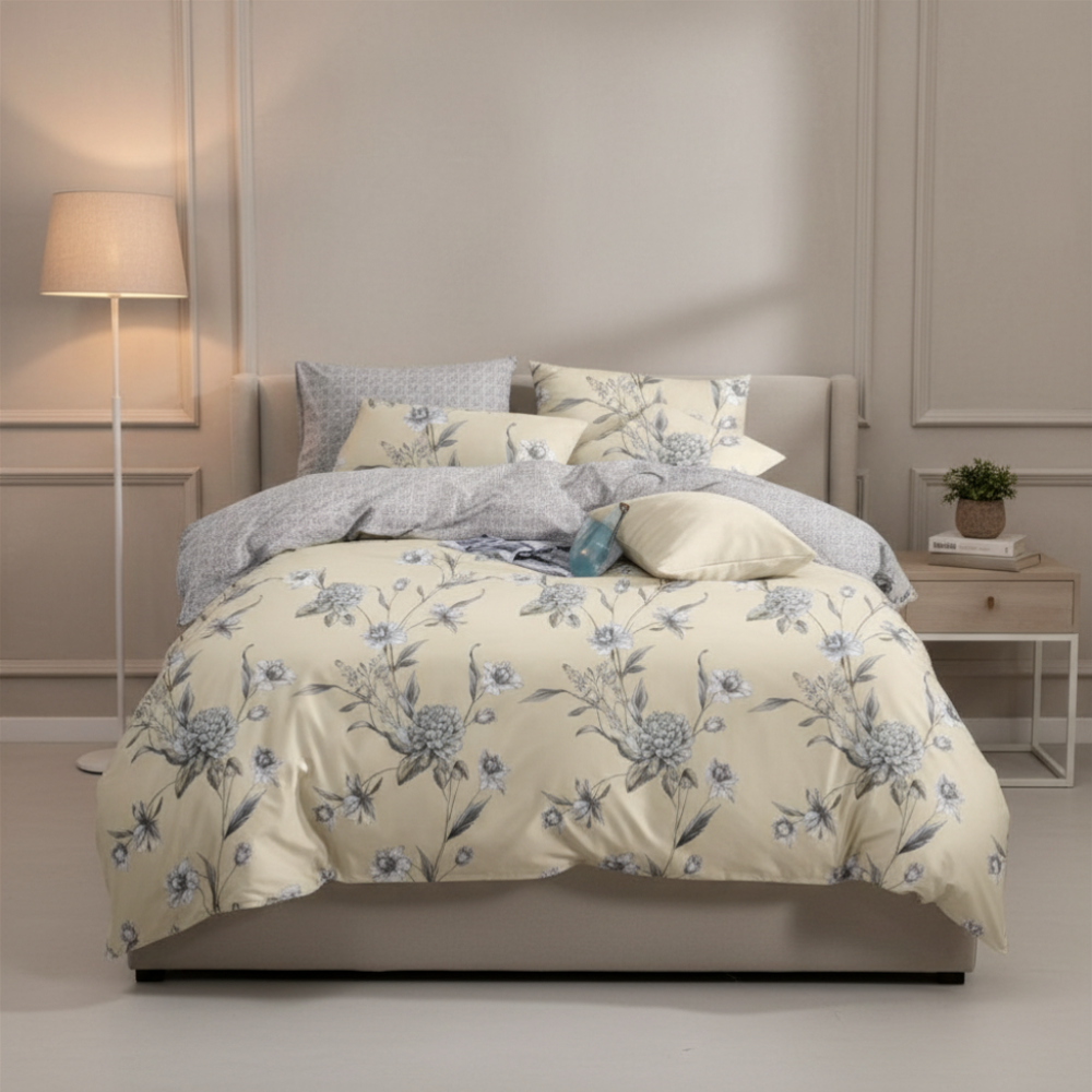 [66581] 66581 CHARM QUEEN BEDDING 6PCS/SET CR 100% POLYESTER 