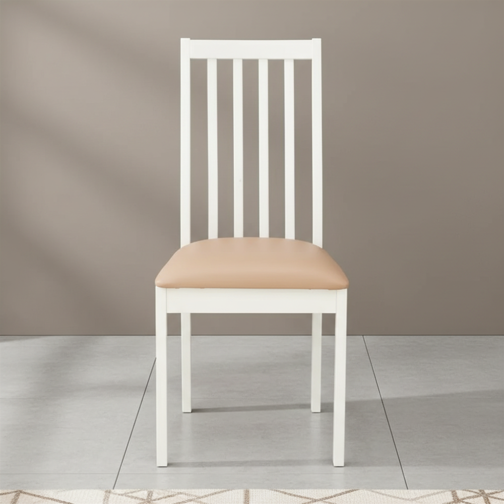 [66585] 66585 POLITE/P DINING CHAIR #PQ002C-6 WT RUBBER WOOD, VENEER,PB,PVC 