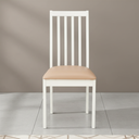 66585 POLITE/P DINING CHAIR #PQ002C-6 WT RUBBER WOOD, VENEER,PB,PVC 