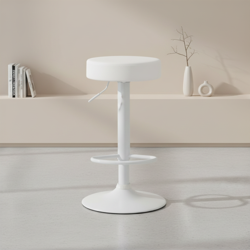[66586] 66586 FUNKY BAR STOOL WT PVC SEAT WITH POWDER COATED+GASLIFT 