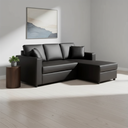 66588 H-JORGE/P PVC L-SHAPE SOFA/L DBN PVC UPHOLSTERY. PLASTIC LEG. 