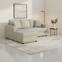 66589 H-JORGE/P PVC L-SHAPE SOFA/R LGY PVC UPHOLSTERY. PLASTIC LEG. 