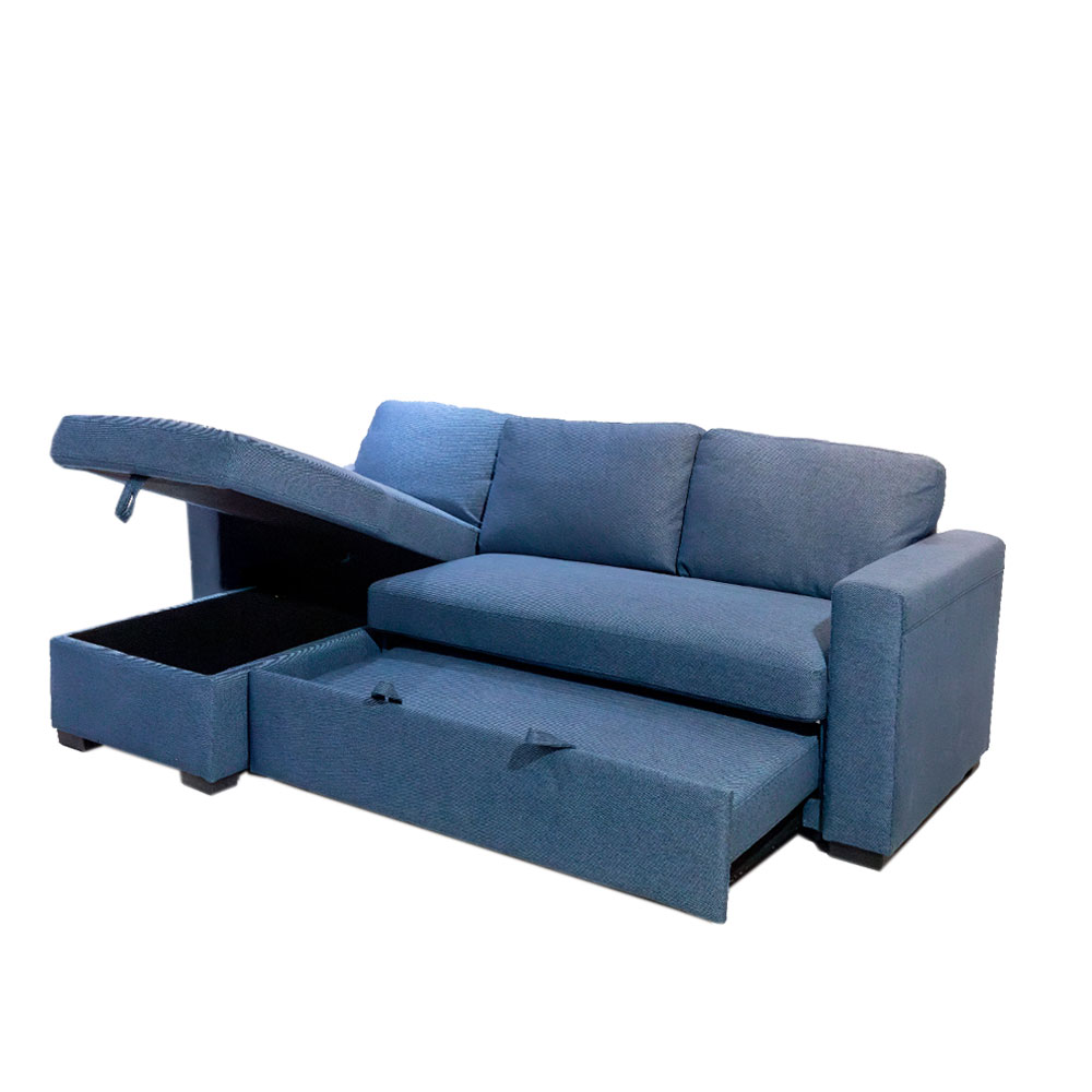 39022 SOFABED ANNA NEVE N-10 REVERSIBLE CORNER (Dark Grey)