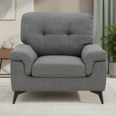 45424 LAMONA FABRIC SOFA 1/S DGY   