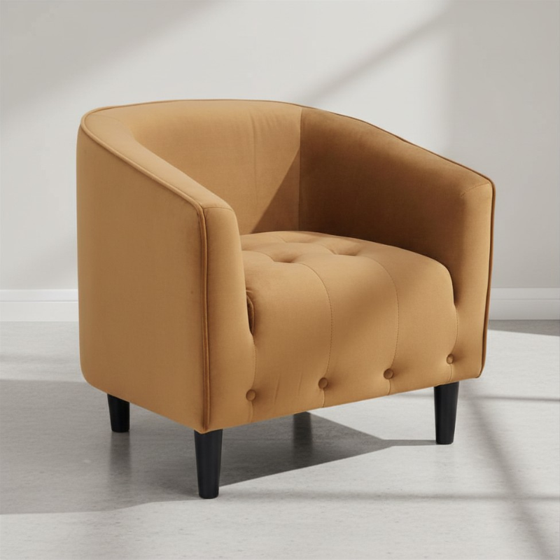 [45431] 45431 TEDDY FABRIC ARMCHAIR BN       