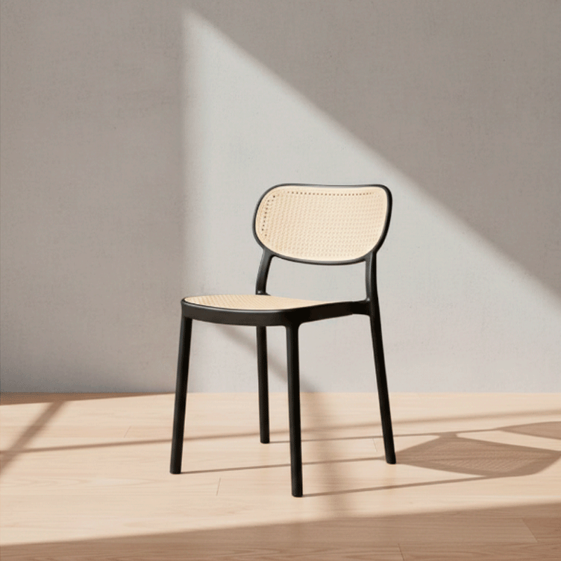 [45432] 45432 BALI PLASTIC DINING CHAIR BK            