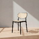 45432 BALI PLASTIC DINING CHAIR BK            