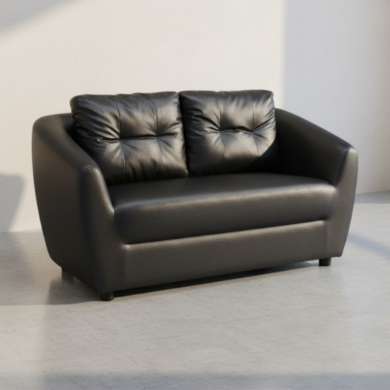 40270 H-MAX PVC 2/S SOFA BK       