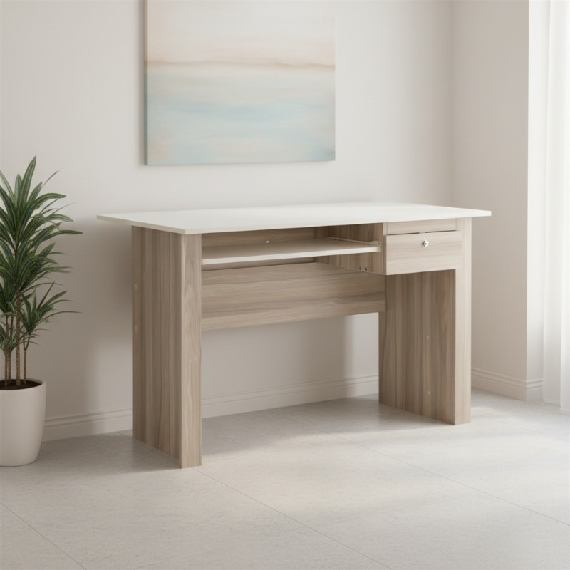 [45436] 45436 H-LARA PLUS COMPUTER TABLE 120CM. GO/WT