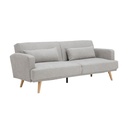 45441 HANA FABRIC SOFA BED 3 S GY  