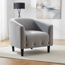 45442 TEDDY FABRIC ARMCHAIR GY     