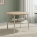 45444 LUNIE ROUND COFFEE TABLE 60 CM. BE/NT   