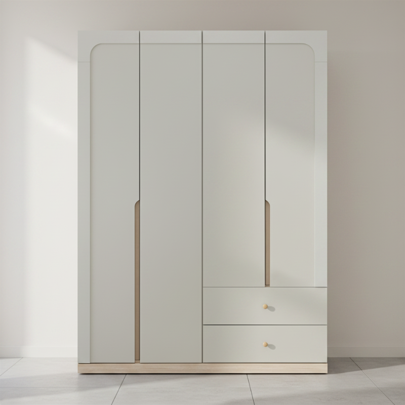 68445 MELBOURNE 4 DR WARDROBE SS/LO15 PB WITH POIL FINISHED