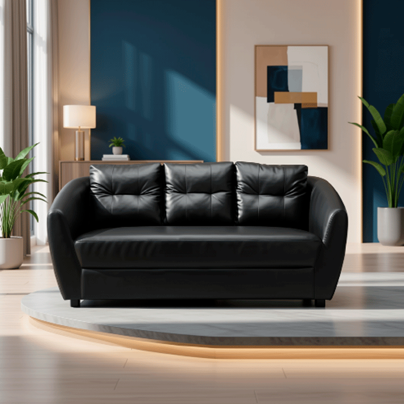 40935 MAX PVC 3/S SOFA BK