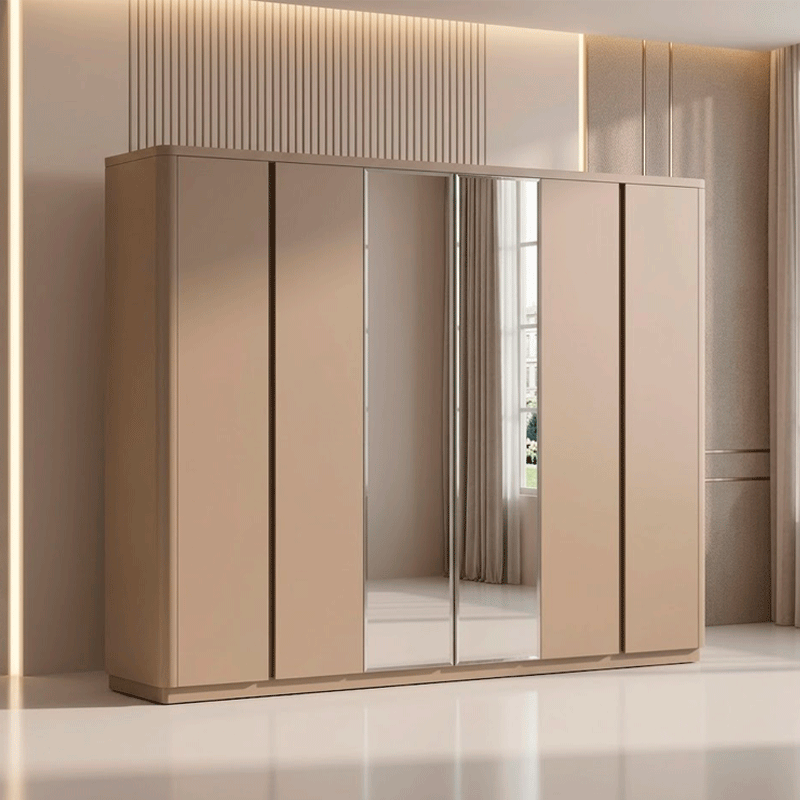 45458 WARDROBE 6DOOR DB-03 COL7 -15-1306 (TAN) 