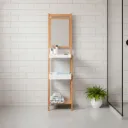 61112 ELVITA 3 TIERS STORAGE RACK W/MIRROR NA 