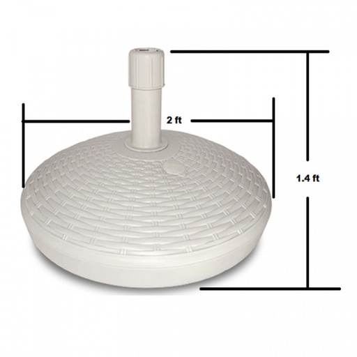 [15032] 15032 PLASTIC UMBRELLA BASE ART- 4530 SCAB
