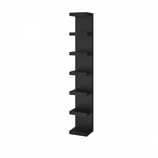 [17419] 17419 WALL SHELF UNIT 30X190CM LACK BLACK 80430591