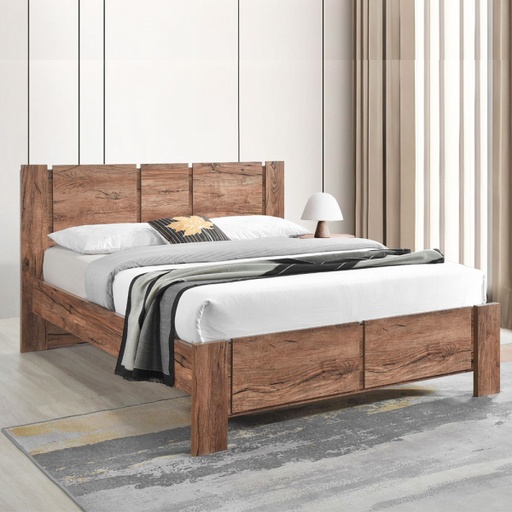 [17566] 17566 BED 5FT GV KN50BD (DM) WALNUT 1/3 (152.5X190.5CM)