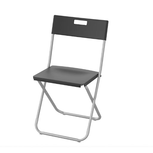 [19139] 19139 FOLDING BLACK CHAIR 00217797