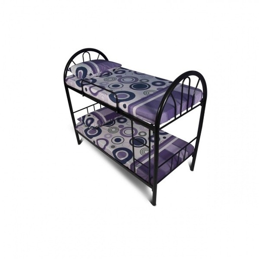 [23819] 23819 DOUBLE DECKER BED METAL KD577 36"X75" BLACK