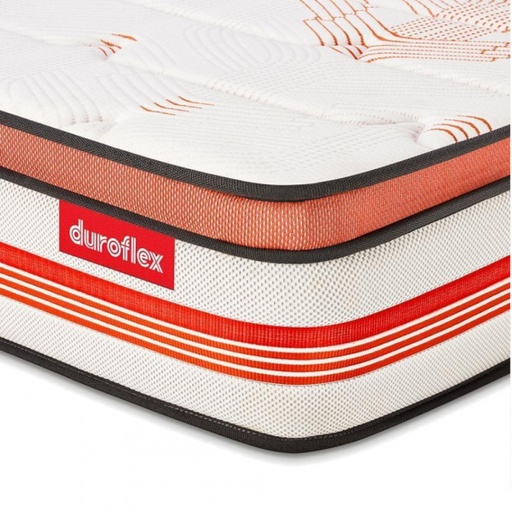 [30767] 30767 DUROFLEX MATTRESS BOLTT PLUS SPRING W/EURO TOP 75"X60"X6+2"