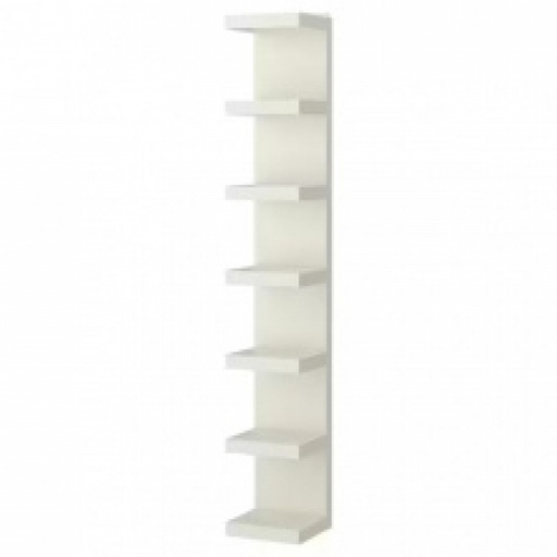 [39356] 39356 WALL SHELF UNIT WHITE LACK 30X190CM