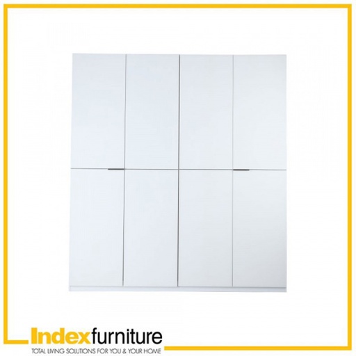 [41809] 41809 BLANC 4 DOORS WARDROBE OPT-C 200CM WT#01