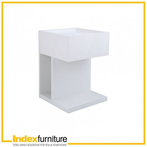 [41859] 41859 SEONA PNIGHT TABLE 39 CM HI-GLOSS WT