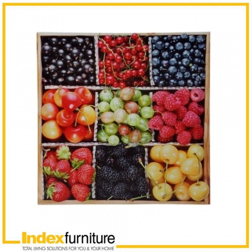 [41982] 41982 NINE FRUITS PRINTED CANVAS MTC