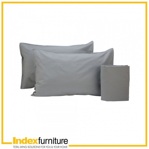 [42351] 42351 VALERIE QUEEN FITTED SHEET 3PCS/SET GY 152X198X30 CM