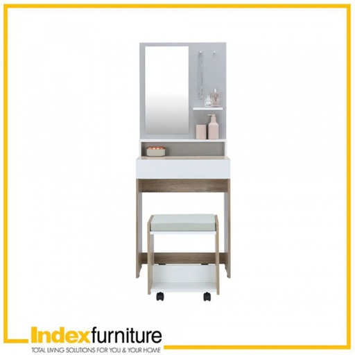 [42485] 42485 MINIO DRESSING TABLE STOOL NT/WT 60X39.5X153.5CM