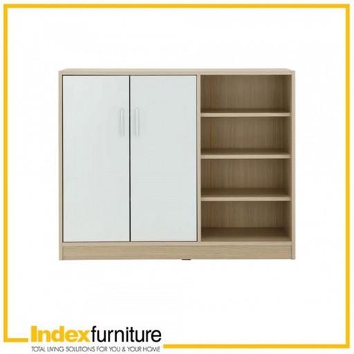 [42492] 42492 MINNIO 2 SHOE CABINET 100CM 2DR WTO 100X39X80CM