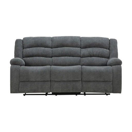 [42541] 42541 JAYDEN FABRIC MANUAL RECLINER 3/S GY 203X